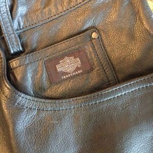 NEW Harley Davidson Genuine Leather lined pants